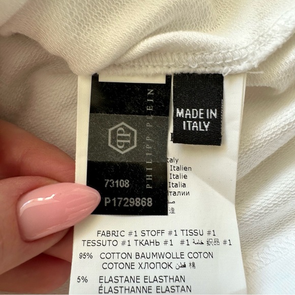 Philipp Plein women T-shirt with belt size XL Retail 850$ - Picture 8 of 10